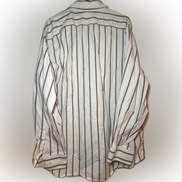 Vintage 1999 Structure Premium Woven Mens XXL Striped Button Down - Picture 2 of 6